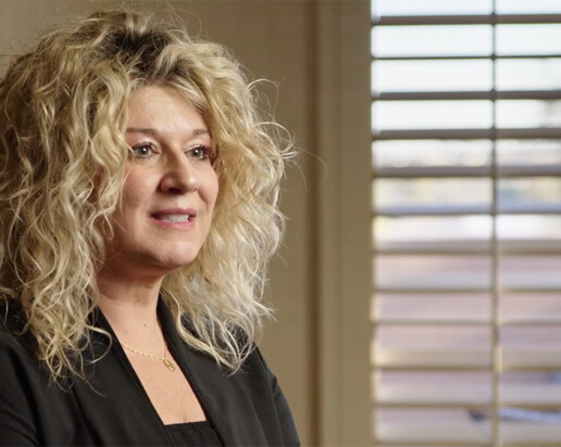 Still image from the case study video with Erin Bonde