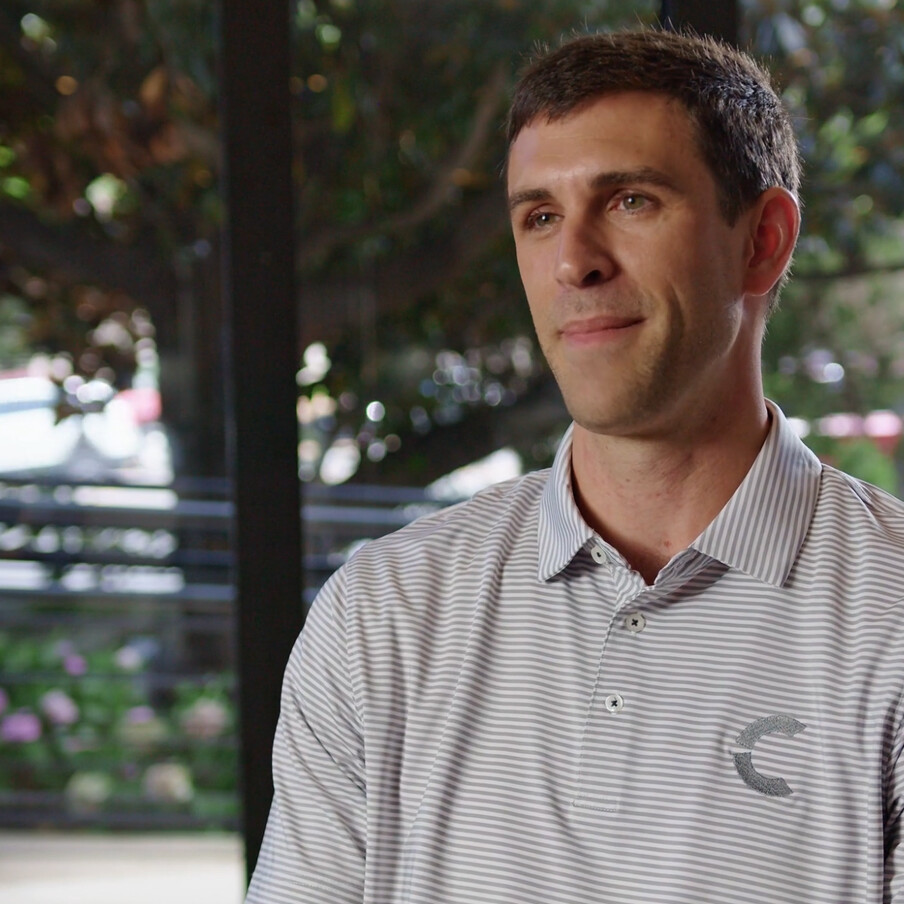 Image from a case study video with Brian Beckham