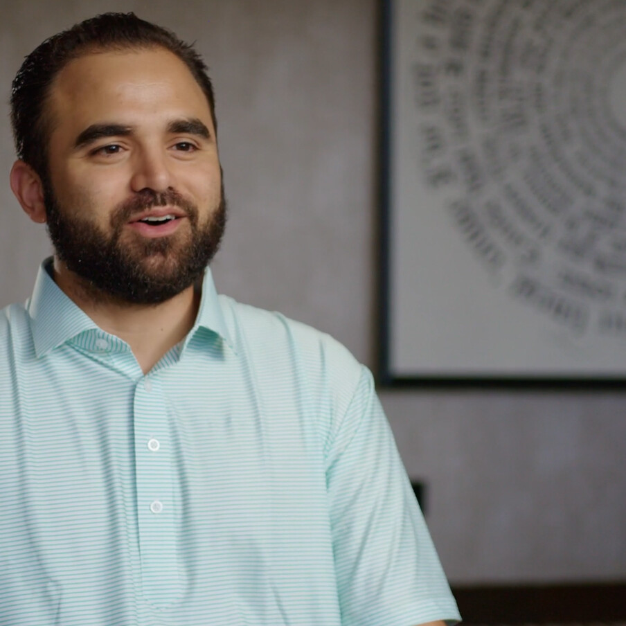Image from a case study video with Connor Pera