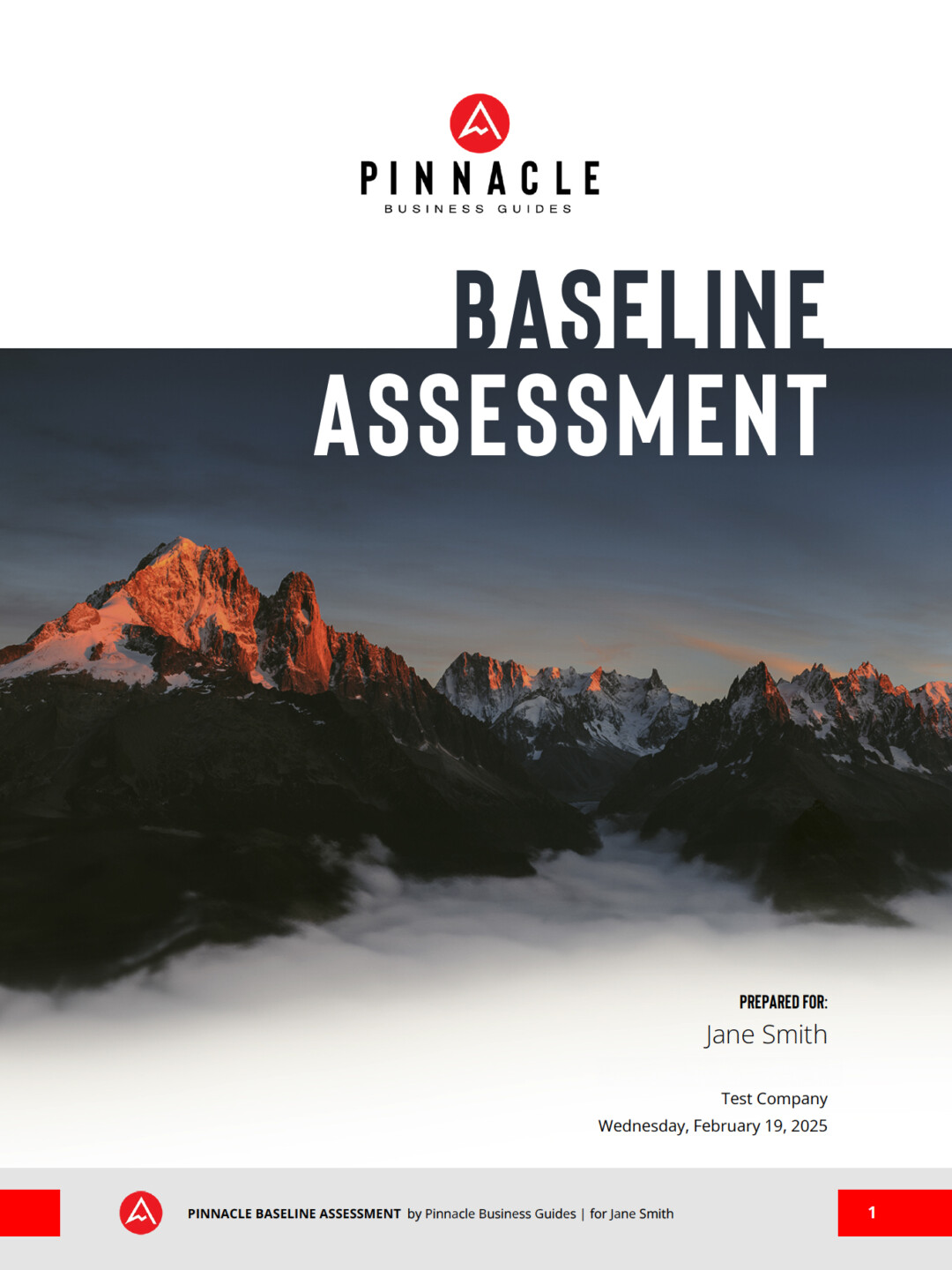 Pinnacle Business Guides Tools - Baseline Assessment - cover