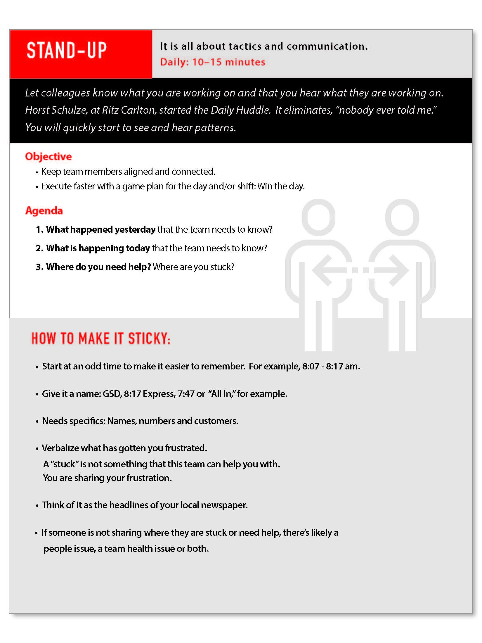 Pinnacle Tools, Essential Meeting Structures