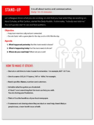 Pinnacle Tools, Essential Meeting Structures